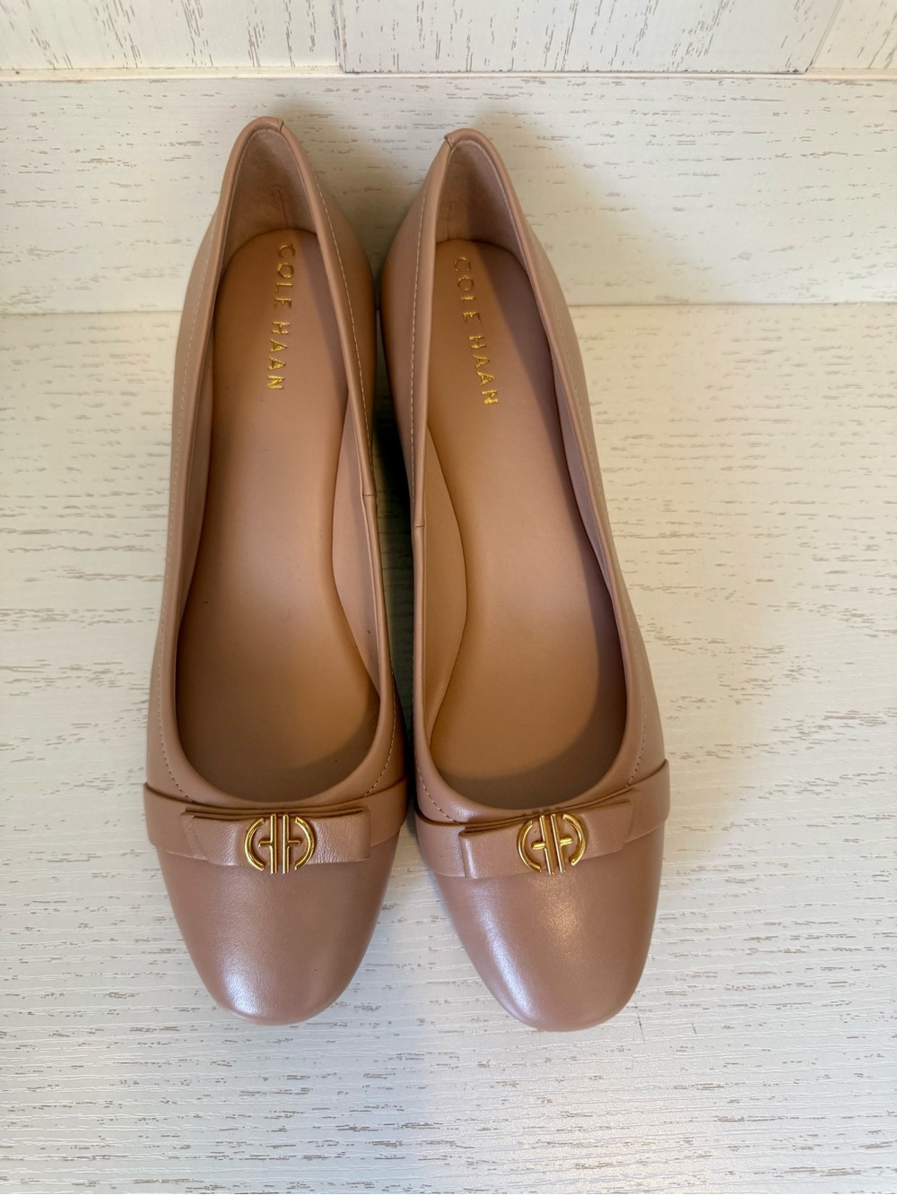 Cole Haan Women's Nude wedge pumps size 8, new without box